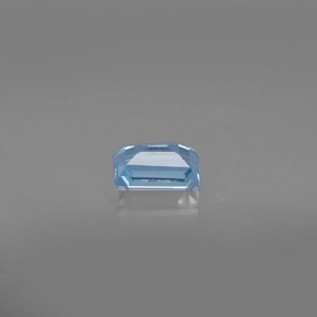 Aguamarina azul natural de 0,59 ct, baguette, VS
