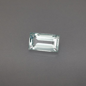 Aguamarina azul natural de 0,66 ct, baguette, VS