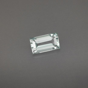 Aguamarina azul natural de 0,66 ct, baguette, VS