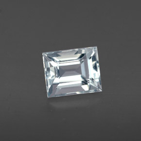 Aguamarina azul natural de 0,84 ct, baguette, VS