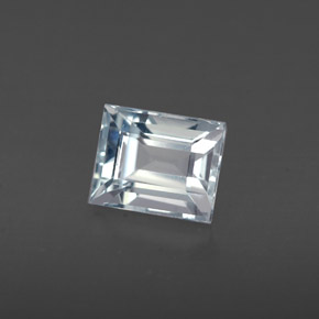 Aguamarina azul natural de 0,84 ct, baguette, VS