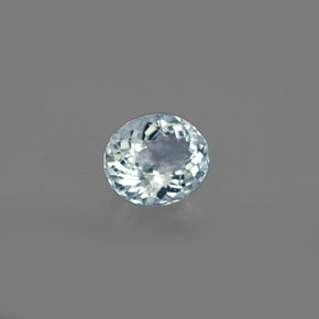 Aguamarina azul natural de 0,61 ct, corte óvalo, VS