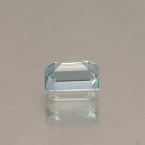 Aguamarina azul natural de 0,30 ct, baguette, VVS
