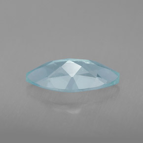 Aguamarina azul natural de 1,55 ct, marquesa, VVS-VS