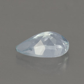 Aguamarina azul natural de 0,87 ct, en forma de pera, VVS