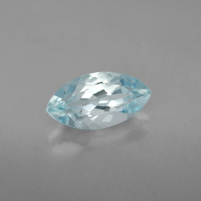 Aguamarina azul natural de 1,12 ct, marquesa, VVS-VS