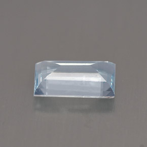 Aguamarina azul natural de 0,63 ct, baguette, VS