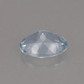 Aguamarina azul natural de 1,12 ct, corte óvalo, VVS