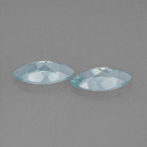Gemas de aguamarina azul natural de  ct, marquesa, VVS-VS