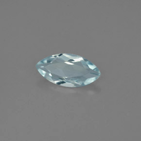 Aguamarina azul natural de 0,82 ct, marquesa, VVS-VS