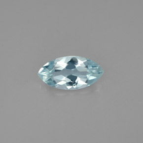 Aguamarina azul natural de 0,94 ct, marquesa, VS
