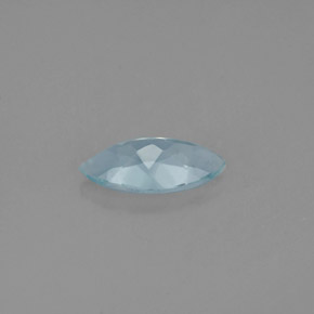 Aguamarina azul natural de 0,94 ct, marquesa, VS