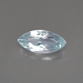 Aguamarina azul natural de 0,84 ct, marquesa, VVS-VS