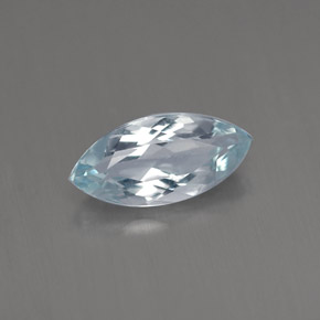 Aguamarina azul natural de 0,84 ct, marquesa, VVS-VS