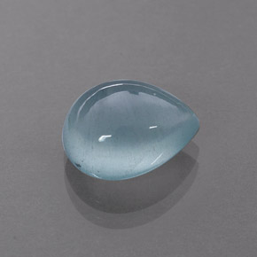 Aguamarina azul natural de 3,86 ct, transparente, transparente / translúcido