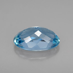 Aguamarina Azul claro natural de 2.33 ct, Corte Óvalo, VVS