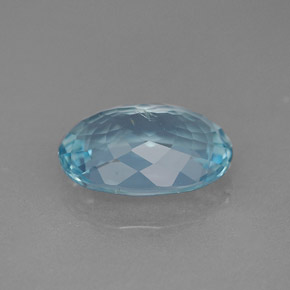 Aguamarina azul natural de 2,80 ct, corte óvalo, VS