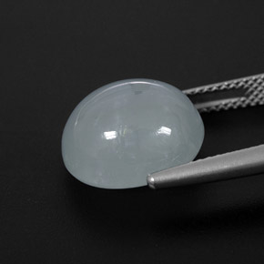 Aguamarina Azul claro natural de 8.35 ct, Transparente, Transparente / Translúcido