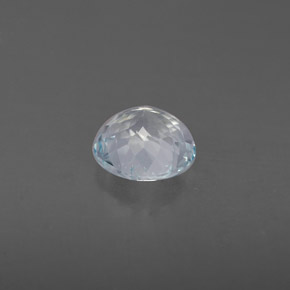 Aguamarina Azul claro natural de 0.66 ct, Corte Redondo, VS