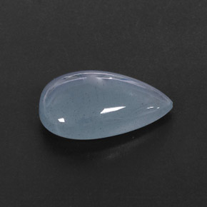Aguamarina azul natural de 11,84 ct, transparente, transparente / translúcido