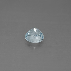 Aguamarina Azul claro natural de 0.67 ct, Corte Redondo, VS