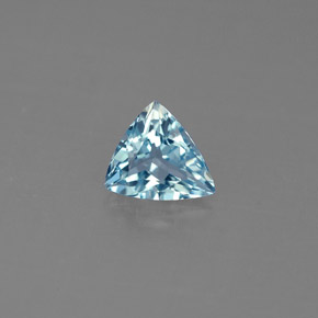 Aguamarina Azul claro natural de 0.74 ct, Trillón, VVS-VS