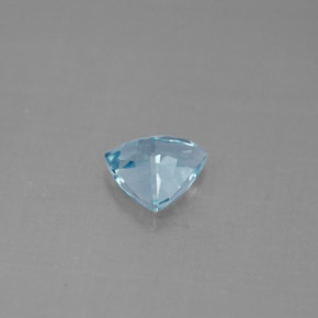 Aguamarina Azul claro natural de 0.74 ct, Trillón, VVS-VS
