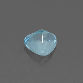 Aguamarina Azul claro natural de 0.79 ct, Trillón, VVS-VS