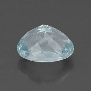 Aguamarina azul natural de 1,69 ct, corte óvalo, VVS-VS