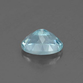 Aguamarina azul natural de 1,25 ct, corte óvalo, VS-SI