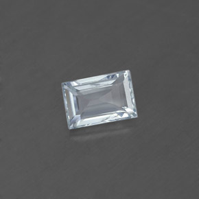 Aguamarina azul natural de 0,59 ct, baguette, VS-SI