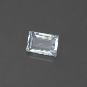 Aguamarina azul natural de 0,59 ct, baguette, VS-SI