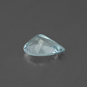 Aguamarina azul natural de 1,07 ct, en forma de pera, VVS