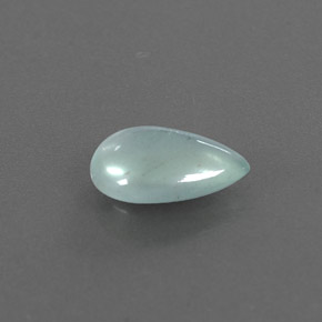 Aguamarina verde natural de 1,36 ct, transparente, transparente / translúcido