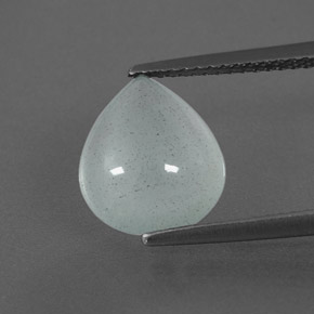 Aguamarina verde natural de 3,20 ct, transparente, transparente / translúcido
