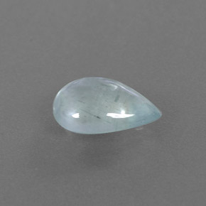 Aguamarina verde natural de 2,29 ct, transparente, transparente / translúcido