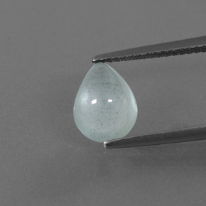 Aguamarina verde natural de 2,03 ct, transparente, transparente / translúcido