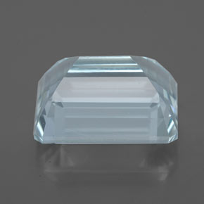Aguamarina azul natural de 4,80 ct, corte esmeralda, VVS