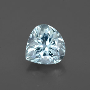 Aguamarina azul natural de 1,25 ct, en forma de pera, VS