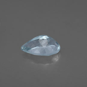 Aguamarina azul natural de 1,22 ct, en forma de pera, VS