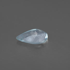 Aguamarina azul natural de 1,07 ct, en forma de pera, VVS-VS