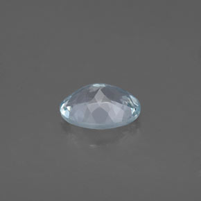 Aguamarina azul natural de 1,17 ct, corte óvalo, VS