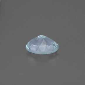 Aguamarina azul natural de 1,17 ct, corte óvalo, VS