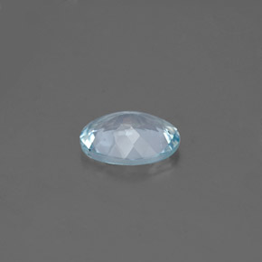 Aguamarina azul natural de 1,01 ct, corte óvalo, VVS-VS