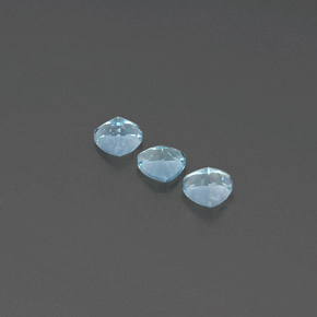 Gemas de aguamarina azul natural de  ct, trillón, VS-SI