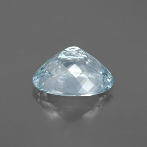 Aguamarina azul natural de 2,37 ct, corte óvalo, VS-SI