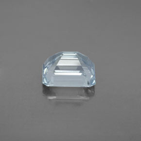 Aguamarina azul natural de 2,46 ct, corte esmeralda, SI