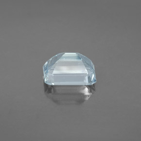 Aguamarina azul natural de 2,25 ct, corte esmeralda, VVS-VS