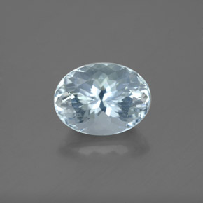 Aguamarina azul natural de 2,01 ct, corte óvalo, VVS-VS
