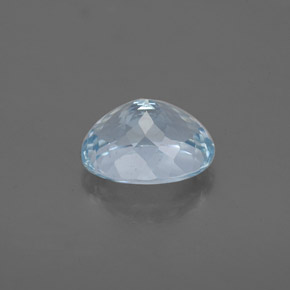 Aguamarina azul natural de 1,66 ct, corte óvalo, VS